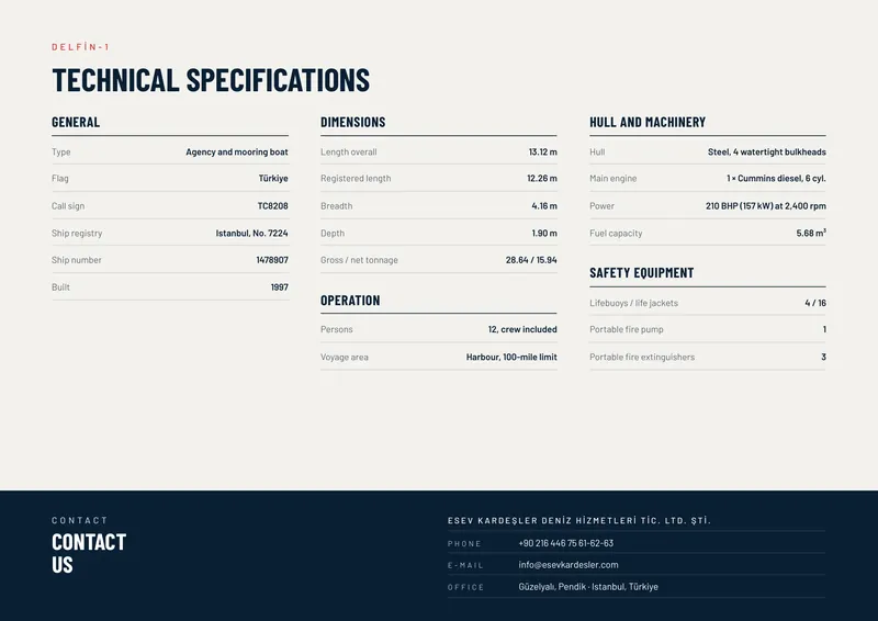Delfin-1 brochure, page 2