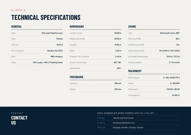 Olimpik-S brochure, page 2
